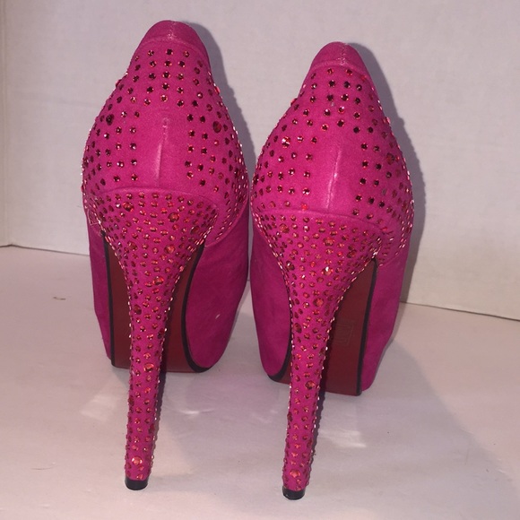Shoes Platform Pumps Pink And Red Sole Shoes Poshmark